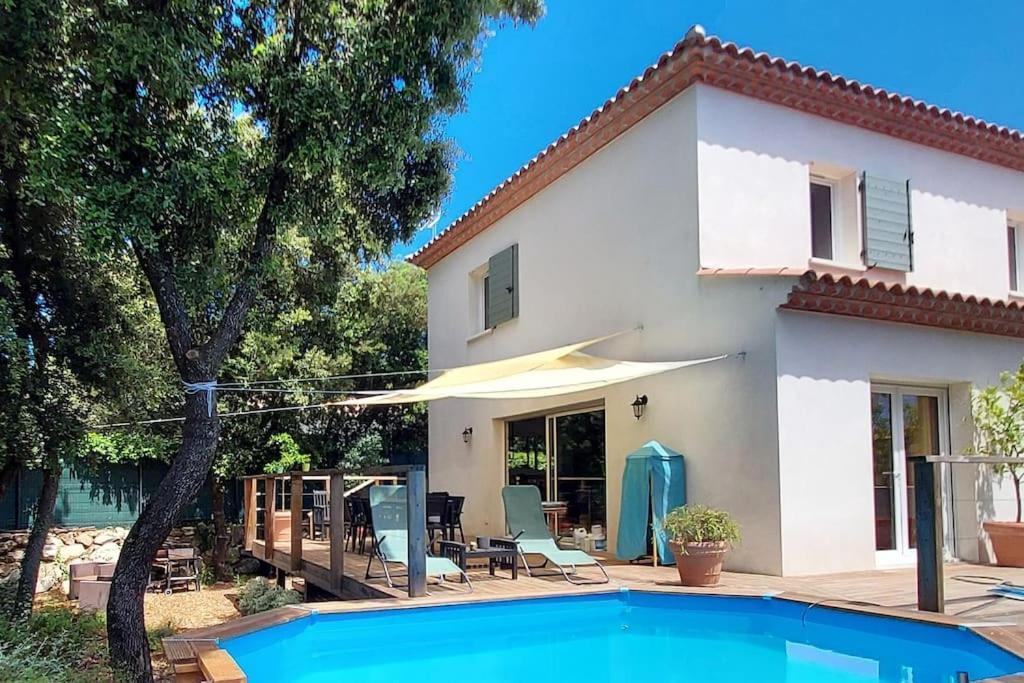 Villa Garrigue - Piscine, Parking, Maison Entiere Beaulieu  ภายนอก รูปภาพ