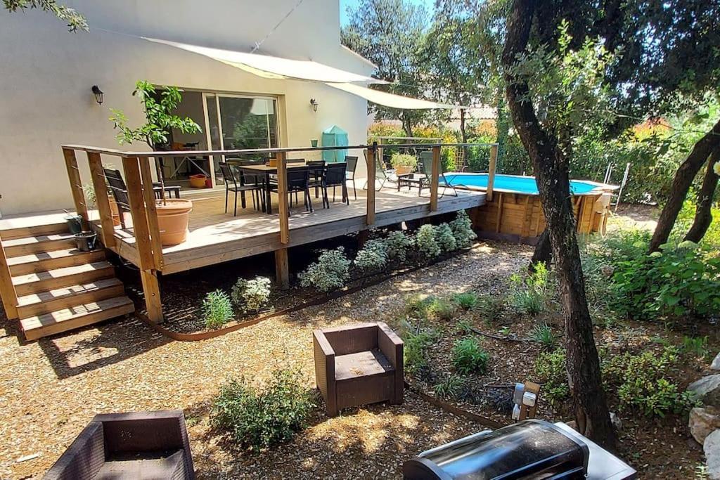 Villa Garrigue - Piscine, Parking, Maison Entiere Beaulieu  ภายนอก รูปภาพ